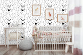 Bears and Panda  Kids Room  Wallpaper